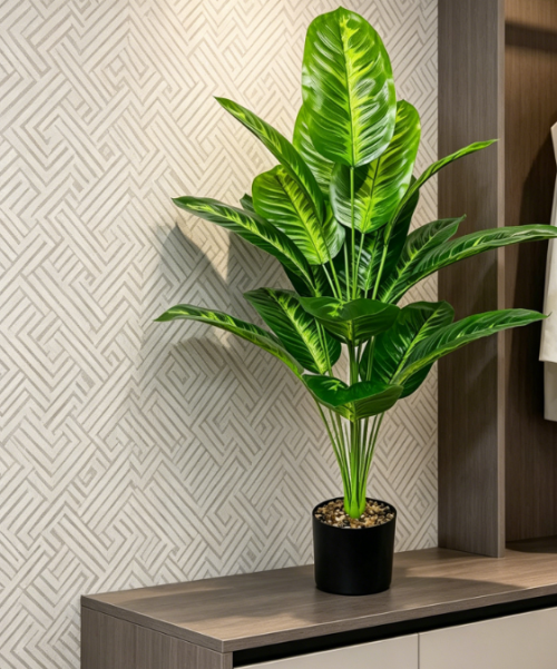 Floor-Standing Artificial Palm Tree, Living Room Greenery