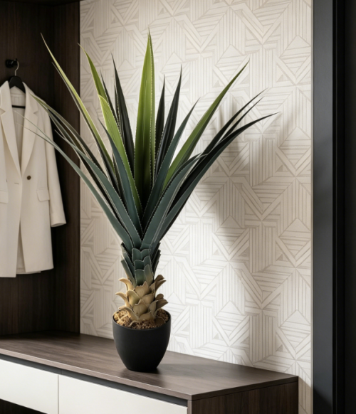 Large Artificial Agave, Indoor/Outdoor Potted Plant