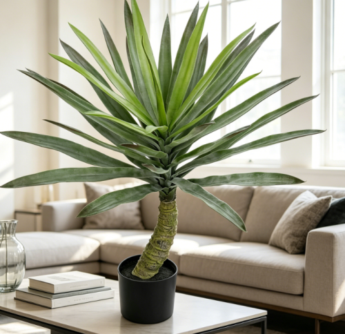 Potted Artificial Agave, Balcony & Garden Decor