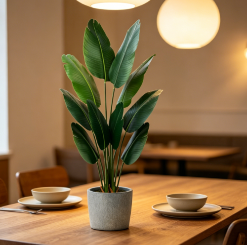 Faux Banana Leaf Plant, Office & Living Room